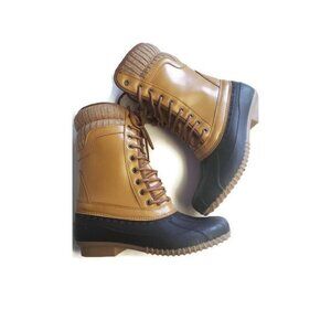 Sociology Maze All Weather Boots With Knit Cuff Tan Womens Size 7